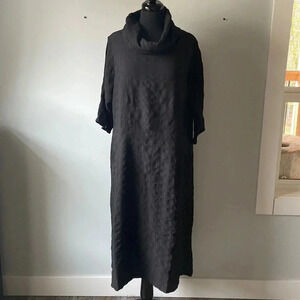 Cosmos | Silk Blend Cowl Neck  Tunic Dress